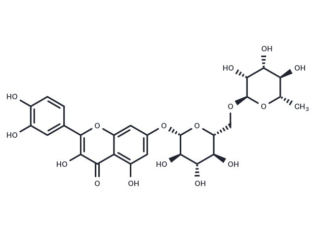Quercetin-7-O-rutinoside Chemical Structure
