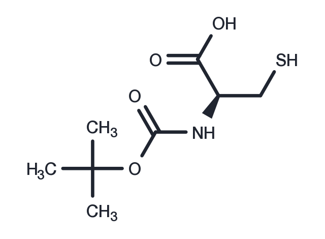 (tert-Butoxycarbonyl)-D-cysteine Chemical Structure