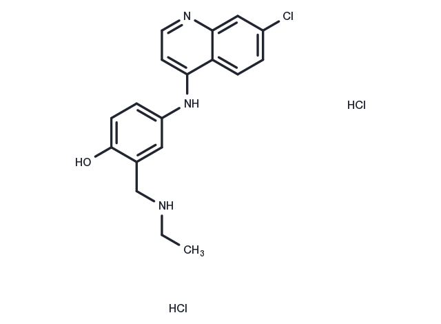 N-Desethyl amodiaquine dihydrochloride Chemical Structure