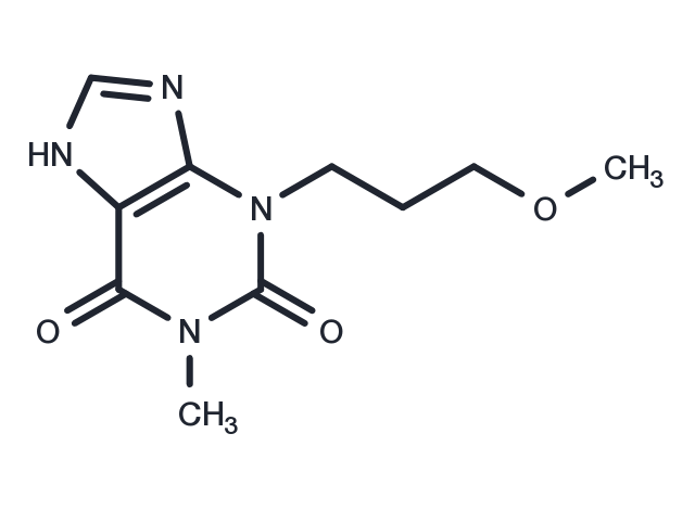 Xanthine, 3-(3-methoxypropyl)-1-methyl- Chemical Structure