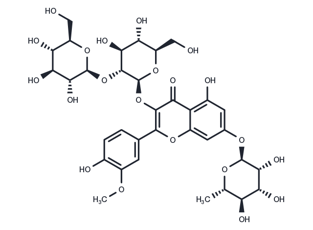 TargetMol Chemical Structure Isorhamnetin 3-sophoroside-7-rhamnoside