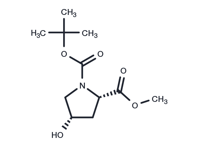 N-Boc-4-hydroxy-L-proline methyl ester Chemical Structure