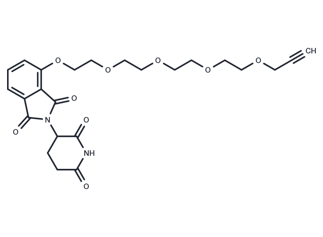 Thalidomide-PEG4-Propargyl Chemical Structure
