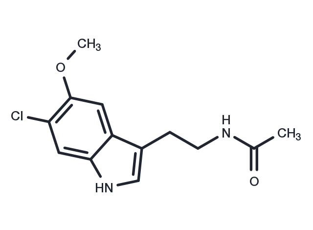 6-Chloromelatonin Chemical Structure