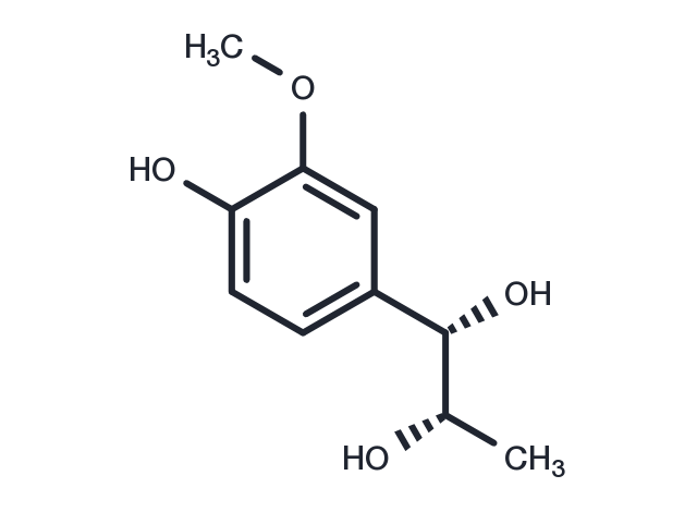 threo-1-(4-Hydroxy-3-methoxyphenyl)propane-1,2-diol Chemical Structure