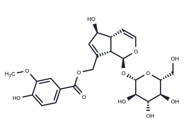 TargetMol Chemical Structure 10-O-Vanilloylaucubin