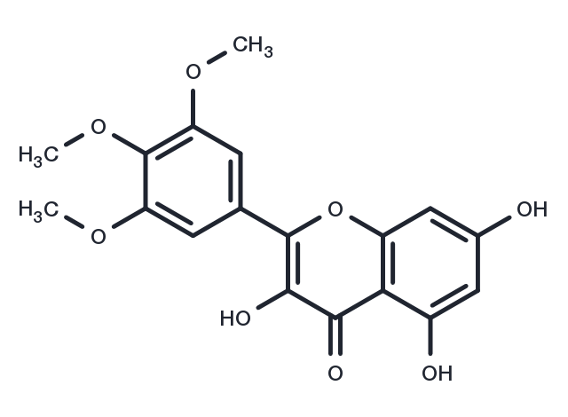TargetMol Chemical Structure 3,5,7-Trihydroxy-3',4',5'-trimethoxyflavone
