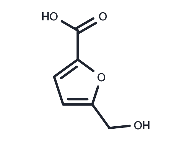 5-Hydroxymethyl-2-furancarboxylic acid Chemical Structure