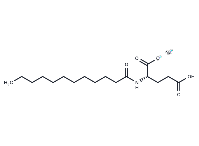 Sodium lauroyl glutamate Chemical Structure