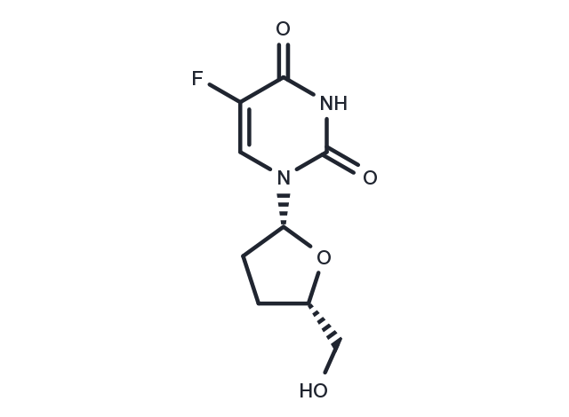 2’,3’-Dideoxy-5-fluoro-uridine Chemical Structure