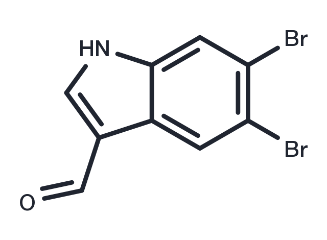 5,6-dibromo-1H-indole-3-carbaldehyde Chemical Structure