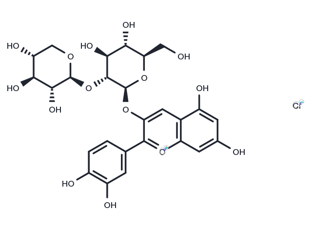 TargetMol Chemical Structure Cyanidin 3-sambubioside chloride