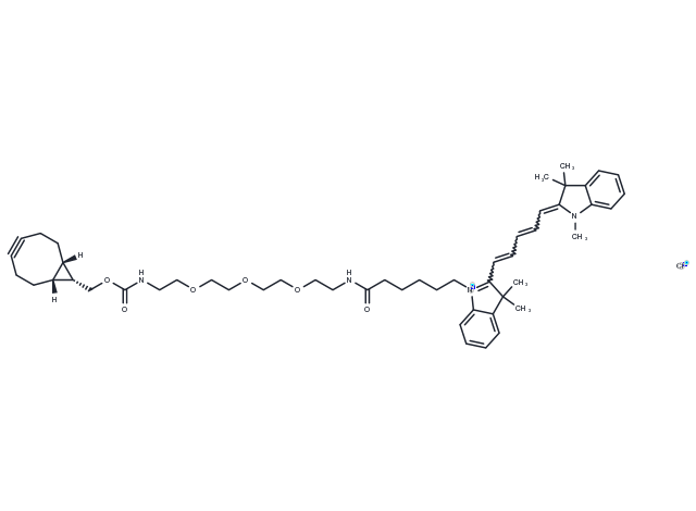 Cy5-PEG3-endo-BCN Chemical Structure