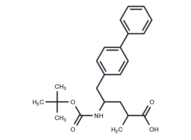 (2R,4S)-5-([1,1'-Biphenyl]-4-yl)-4-((tert-butoxycarbonyl)amino)-2-methylpentanoic acid Chemical Structure