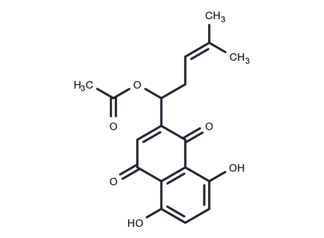 Acetylshikonin Chemical Structure