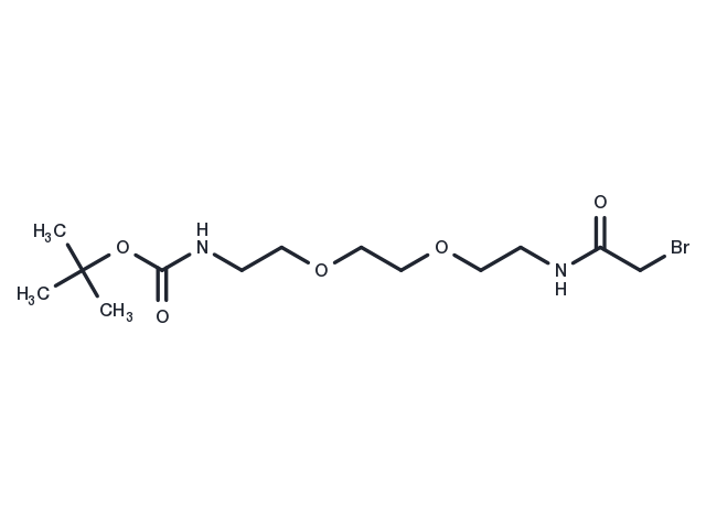 Bromoacetamido-C2-PEG2-NH-Boc Chemical Structure