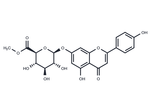 Apigenin 7-O-methylglucuronide Chemical Structure