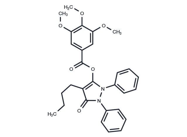 Phenylbutazone trimethylgallate Chemical Structure