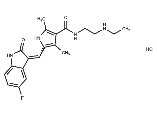 TargetMol Chemical Structure N-Desethylsunitinib hydrochloride