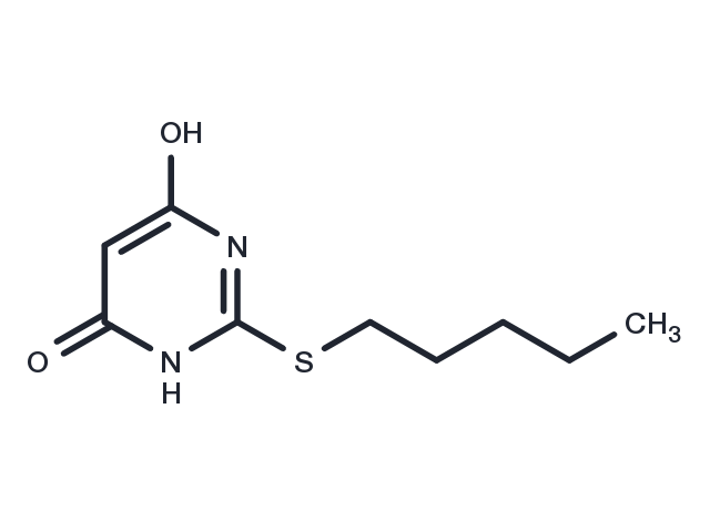 2-(pentylsulfanyl)pyrimidine-4,6-diol Chemical Structure