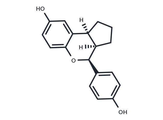 TargetMol Chemical Structure Cyclopenta[c][1]benzopyran-8-ol, 1,2,3,3a,4,9b-hexahydro-4-(4-hydroxyphenyl)-, (3aR,4S,9bS)-rel-