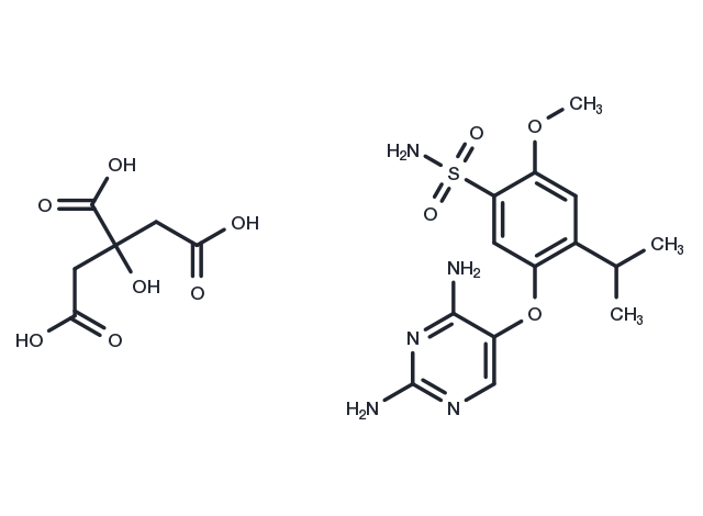 Gefapixant citrate Chemical Structure