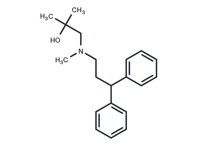 1-(3,3-Diphenyl-N-methylpropylamino)-2-methyl-2-propanol Chemical Structure