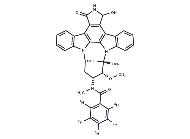 3-Hydroxy Midostaurin-D5 Chemical Structure