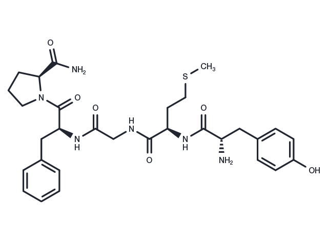 (D-Met2,Pro5)-Enkephalinamide Chemical Structure