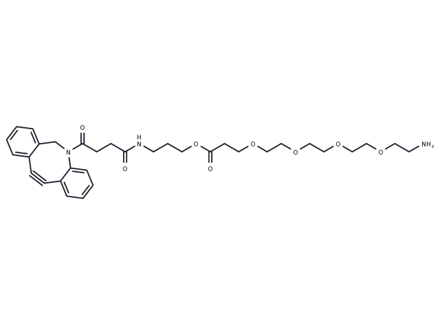 DBCO-C3-PEG4-amine Chemical Structure