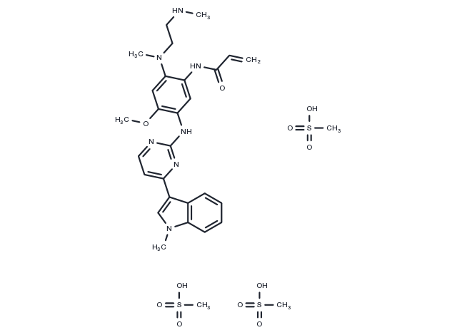 TargetMol Chemical Structure AZ7550 trimesylate salt