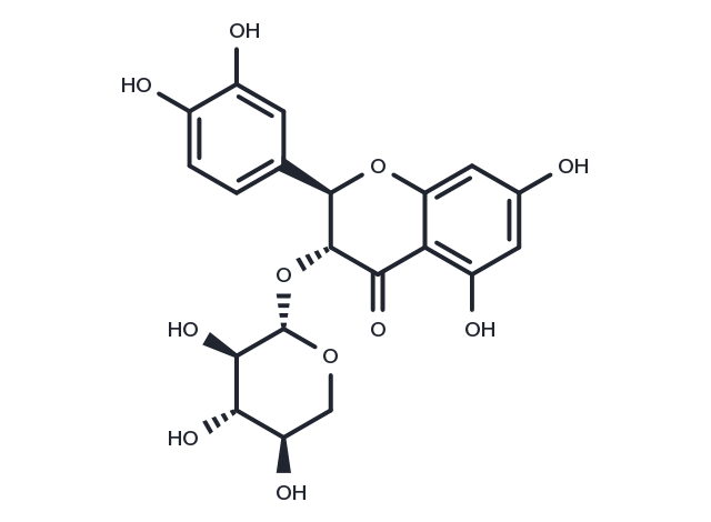 TargetMol Chemical Structure Taxifolin 3-O-beta-D-xylopyranoside