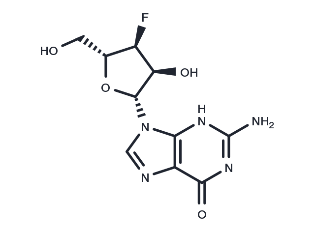 TargetMol Chemical Structure 3'-Deoxy-3'-fluoroguanosine
