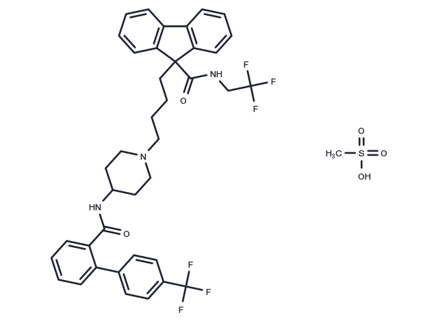 Lomitapide Mesylate Chemical Structure