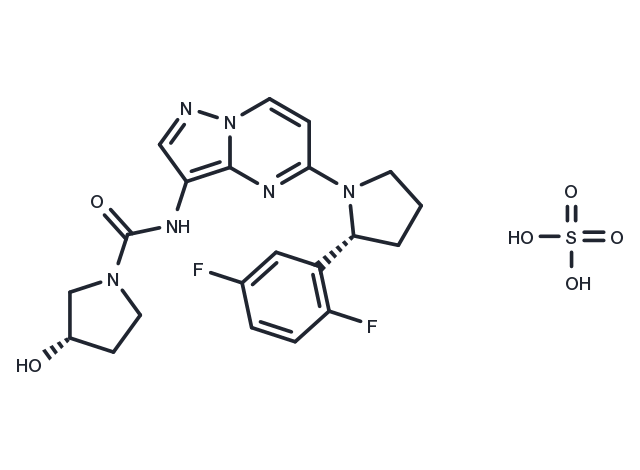 TargetMol Chemical Structure Larotrectinib sulfate