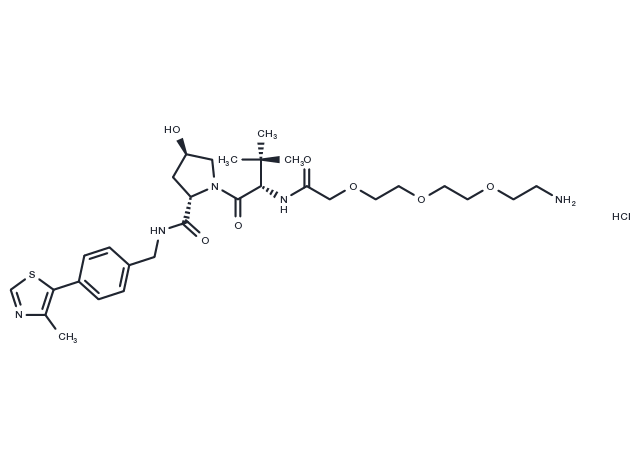 TargetMol Chemical Structure (S,R,S)-AHPC-PEG3-NH2 hydrochloride