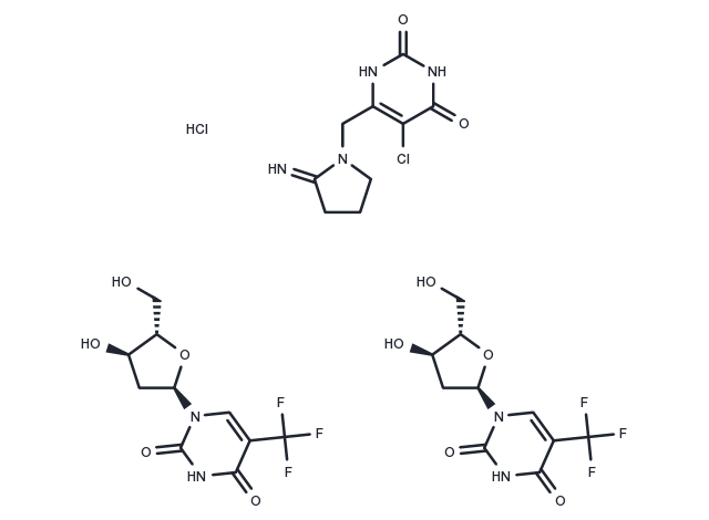 TargetMol Chemical Structure Trifluridine/tipiracil hydrochloride mixture