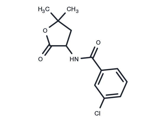 Benzamide, m-chloro-N-(5,5-dimethyl-2-oxotetrahydro-3-furyl)- Chemical Structure