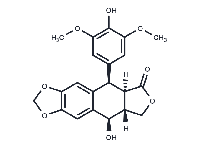 4'-Demethylpodophyllotoxin Chemical Structure