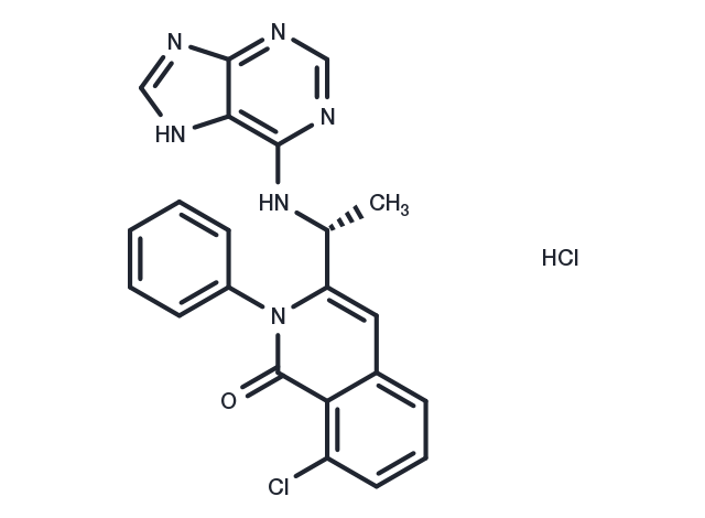 TargetMol Chemical Structure Duvelisib (R enantiomer) hydrochloride