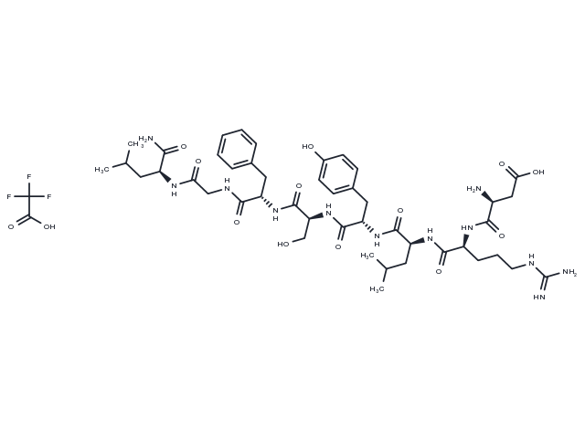 Allatostatin IV TFA(123338-13-6 free base) Chemical Structure