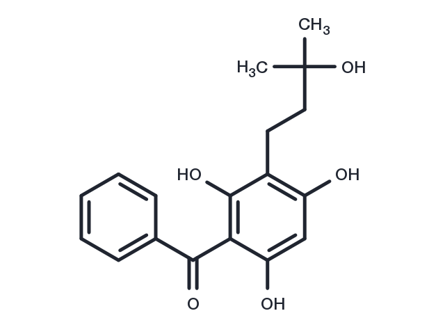 TargetMol Chemical Structure 3-(3-Hydroxy-3-methylbutanyl)-2,4,6-trihydroxybenzophenone