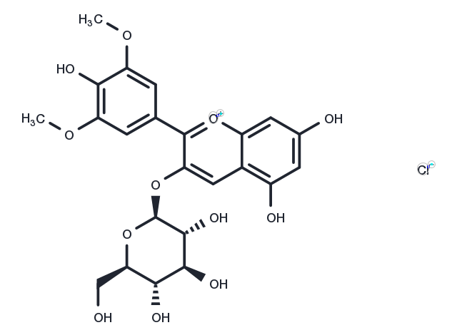 TargetMol Chemical Structure Malvidin-3-glucoside chloride