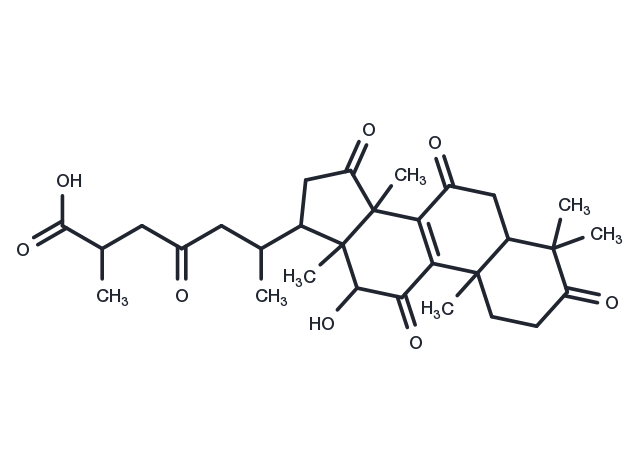 Deacetyl ganoderic acid F Chemical Structure