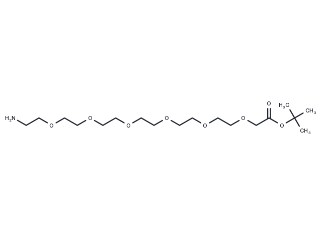 NH2-PEG6-C1-Boc Chemical Structure