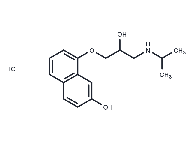 rac-7-hydroxy Propranolol (hydrochloride) Chemical Structure