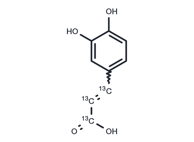 Caffeic Acid-13C3 Chemical Structure