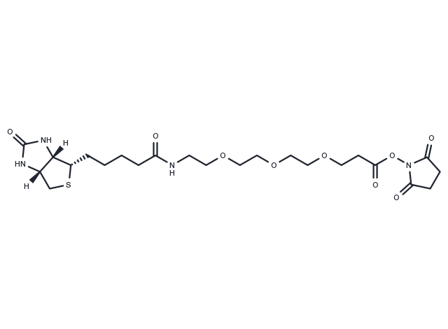 Biotin-PEG3-NHS ester Chemical Structure