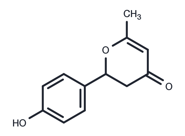 2-(4-Hydroxyphenyl)-6-methyl-2,3-dihydro-4H-pyran-4-one Chemical Structure