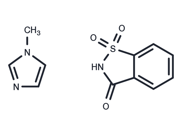 Saccharin 1-methylimidazole Chemical Structure